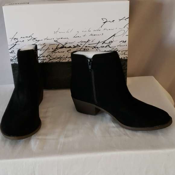 kensie black boots